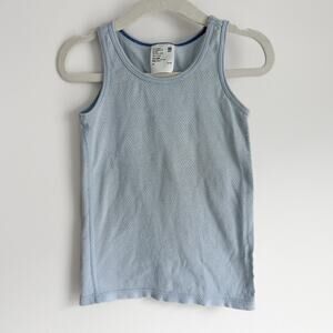 Uniqlo Baby Cotton Mesh Tank Top Size 18-24 Light Blue